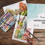 Fingraspuro Watercolor Paper Pad 9x12 Inch, 30 Sheets, 100% Cotton, Acid-Free, Cold Pressed, for Painting, Drawing, Art Journaling, Professional Artist Quality