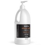 Nicpro White Large Acrylic Paint Set (69 oz, 2040 ml) Rich Art Painting Supplies Non Toxic for Multi Surface, Canvas, Wood, Leather, Fabric Stone Craft, for Kid & Adult with Pump