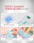 45pcs Diamond Painting Storage Containers Trays, Diamond Painting Accessories Diamond Painting Trays with Lids, 2-in-1 Storage and Diamond Art Trays, Bead Storage & Line-Up, Box Package