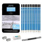 ROCOD Profession Sketch Pencils 6B to 4H for Kids and Adults Drawing, Art Graphite Pencil for Artists Beginner Sketching