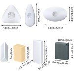 10 Pieces Drawing Art Pencil Erasers, Multi-Shape Painting Grey Kneaded White Foam Erasers with Grip for Art Sketching Drafting Supplies