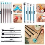 Clay Tools 40PCS Pottery Tools Clay Sculpting Tools Polymer Clay Tools Kit Ceramic Tools for DIY Handcraft Modeling Clay Carving Tools Set
