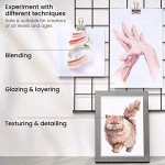 ARTEZA Gouache Paint, Set of 12, Skin Tones, 0.4 US fl oz Gouache Paint Tubes, Opaque Gouache Set for Canvas and Paper