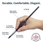 ARTEGRIA Watercolor Brush Set, 10 Soft Synthetic Squirrel Paint Brushes, Including Pointed Rounds, Flats, Dagger, Oval Wash