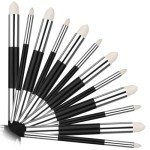 12 Pcs Artist Blending Sponge Pen Double Headed Washable Rubbing Sponge Brush Dual Tip Sketching Wipe Pen Reusable Drawing Art Blenders Tools for Artist Student Charcoal Powder Drawing Correcting (12)