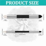 12 Pcs Artist Blending Sponge Pen Double Headed Washable Rubbing Sponge Brush Dual Tip Sketching Wipe Pen Reusable Drawing Art Blenders Tools for Artist Student Charcoal Powder Drawing Correcting (12)