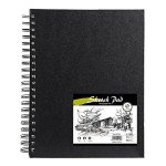 Conda 8.5"x11" Hardbound Sketch Book, Double-Sided Hardcover Sketchbook, Spiral Sketch Pad, Durable Acid Free Drawing Art Paper for Adults