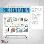 U.S. Art Supply 15" High Aluminum Tabletop Display Easel (Pack of 4) - Collapsible Folding Frame, Portable Artist Tripod Stand - Holds Canvas, Paintings, Books, Presentations, Photos, Pictures, Signs