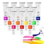 Paul Rubens Oil Paint, 12 Neon Colors with High Saturation, 50ml Large Tubes, Faster Drying Time, Art Supplies for Artists, Students, Beginners