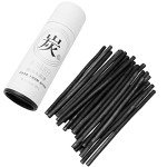 BLLNDX Charcoal Sticks 25PCS 5-7mm Dia Black Vine Willow Sketch Charcoal Pencils for Drawing, Sketching, and Fine Art