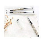 BEMLP Gel Ink Pen Extra Fine Point Pens Ballpoint Pen 0.35mm Black for Japanese Office School Stationery Supply 12 Pieces