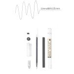 BEMLP Gel Ink Pen Extra Fine Point Pens Ballpoint Pen 0.35mm Black for Japanese Office School Stationery Supply 12 Pieces