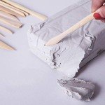 S & E TEACHER'S EDITION 42 Pcs Polymer Clay Tools, Air Dry Clay Tools, Clay Scultping Tools Double-Sided with Smooth Wooden Handles for Kids and Adults Pottery Craft, Carving, Molding, Modeling, Shaping