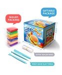 Sago Brothers Air Dry Clay 24 Colors, Kids Toys Modeling Clay Kit, No-Bake No Mess Magic Clay Crafts, Christmas Birthday Gifts for Kids Girls Boys