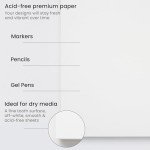 ARTEZA Watercolor Paper, Pack of 2, 32 Sheets Each, 9x12 Inches Watercolor Sketchbook, 140lb/300gsm, Cold Press, Acid Free Art Paper