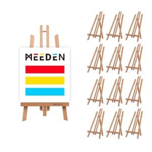 MEEDEN 20 Inch Tabletop Easel: 12 Pack Beech Wood Easel for Painting - Display Table Top Easel Canvas Stand for Painting Sign