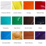 Mont Marte Signature Acrylic Color Paint Set, 12 x 16.9oz (500ml), Semi-Matte Finish, 12 Colors, Suitable for Canvas, Wood, Fabric, Leather, Cardboard, Paper, MDF and Crafts