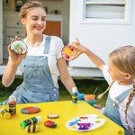 Magicfly Outdoor Acrylic Paint, Set of 30 Colors/Tubes (60 ml, 2 oz.) with Storage Box, Rich Pigments, Multi-Surface Paints for Rock, Wood, Fabric, Leather, Paper, Crafts, Canvas and Wall Painting