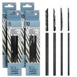 MyLifeUNIT Willow Charcoal Sticks, 4 Pack Vine Charcoal Pencils for Artists Drawing (48 PCS)