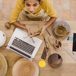 Clay Tools for Pottery Ceramic Sculpting, Yagugu 25Pcs Basic Wood Ceramics Carving Polymer Clay Tool Supplies kit Accessories for Kids, Adults and Artists Modeling Shaping Building for Art&Craft