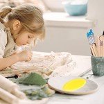 Clay Tools for Pottery Ceramic Sculpting, Yagugu 25Pcs Basic Wood Ceramics Carving Polymer Clay Tool Supplies kit Accessories for Kids, Adults and Artists Modeling Shaping Building for Art&Craft