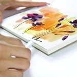 Fluid 100 Watercolor Paper Block, 9 x 12 inches, 15 Sheets, 140 lb (300 GSM) 100% Cotton Cold Press Pad for Artist Painting and Wet Media