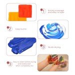 Artecho Acrylic Paint Set 24 Colors 2oz/59ml with 12 Brushes, Art Craft Paints Kit, Paint for Canvas, Rocks, Wood, Fabric, Ceramic and Art Supplies, Non Toxic Paint for Artists and Beginners