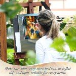 Thenshop Stretched Canvas for Painting 10 oz Triple Primed 100% Cotton White Blank Canvas Bulk Art Canvases for Painting Acrylics Pouring Oil Paint Party Supplies(20 Pieces,8 x 10 Inch)