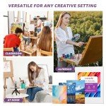 PUOPOSTY 32-Pack Canvas Boards for Painting – 4 Each of 11x14, 8x10, 5x7, 6x8, 6x6, 4x4, and 8 of 4x6 – 100% Cotton Primed Art Supplies for Kids & Adults – Ideal for Acrylic & Oil