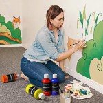 Magicfly Bulk Acrylic Paint 280ml, 14 Rich Pigment Colors 9.47oz Bottle Set, Painting Supplies Craft Paints for Artists or Beginners on Canvas Wood Clay Fabric Ceramic