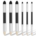6pcs Artist Blending Sponge Pen, 2 Sizes Double-Headed Pastel Blending Stump Pencil Sketch Brush Rubbing Lucy Drawing Art Foam Blender Stick Blender Tool for School Students Beginners Supplies