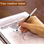 6pcs Artist Blending Sponge Pen, 2 Sizes Double-Headed Pastel Blending Stump Pencil Sketch Brush Rubbing Lucy Drawing Art Foam Blender Stick Blender Tool for School Students Beginners Supplies