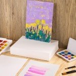 120 Sheets Watercolor Paper Bulk, 140 lb/300 GSM Cold Press Paper White Water Color Paper Cotton Paper for Kids Child Students Adults Artists Drawing Wedding Gift Cards(5 x 7 Inch)