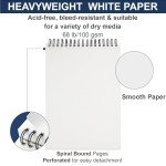 9" x 12" Sketch Book, Hardcover Sketchbook, Top Spiral Bound Sketch Pad, 100 Sheets (68lb/100gsm) Drawing Paper Pad, Art Supplies for Adults for Kids Drawing Notebook.