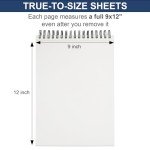 9" x 12" Sketch Book, Hardcover Sketchbook, Top Spiral Bound Sketch Pad, 100 Sheets (68lb/100gsm) Drawing Paper Pad, Art Supplies for Adults for Kids Drawing Notebook.