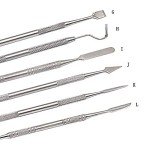 PHYHOO Wax Carvers Set Double Ended Dental Wax Modeling Sculpting Tools Dental Picks Polymer Pottery Clay Carving Tool Stainless Steel 12 Pieces