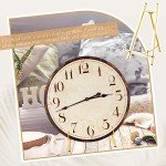 Leinuosen Metal Easel Stand 16.5" H x 8.7" W x 4.3" D Table Top Easel Stand for Display Tripod Art Picture Mirror Modern Plate Holder for Display Book Photo Wedding Sign(Gold)