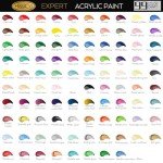 HissiCo 118PCS Acrylic Paint Set of 99 Colors 2fl oz 60ml Bottles with 12 Brushes 6 Paint Knives and Palette,Non Toxic Rich Pigment for Kids Adults Artists Canvas Crafts Wood Painting