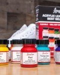 Angelus Acrylic Leather Paint, Best Sellers Kit, Flexible Paint For Shoes, Sneakers, Leather, Canvas, Furniture, and More - 12 Colors (1 oz Each)
