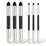 6pcs Artist Blending Sponge Pen, Pastel Tool 2 Sizes Double-Headed Blending Stumps for Drawing Detail Blending Sponge Pencil Sketch Pen Brush Rubbing Sponge for School Students Beginners Artists