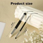 6pcs Artist Blending Sponge Pen, Pastel Tool 2 Sizes Double-Headed Blending Stumps for Drawing Detail Blending Sponge Pencil Sketch Pen Brush Rubbing Sponge for School Students Beginners Artists