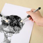 6pcs Artist Blending Sponge Pen, Pastel Tool 2 Sizes Double-Headed Blending Stumps for Drawing Detail Blending Sponge Pencil Sketch Pen Brush Rubbing Sponge for School Students Beginners Artists