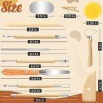 Jetmore 12 Pack Clay Tools Kit, Pottery Tools & Sculpting Tools, Polymer Modeling Clay Cutters Sculpture Set for Carving, Ceramics, Molding, DIY