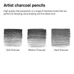 Winsor & Newton Studio Collection, 6 Count, Charcoal Pencils