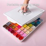 Gouache Paint Set, 56 Colors x 30ml Unique Jelly Cup Design in a Carrying Case, Gouache Paint Perfect for Artists, Students, and Beginners
