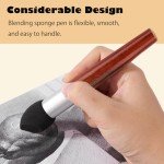 6pcs Blending Stump Artist Blending Sponge Pen, Washable & Reusable Sketch Rubbing Sponge Brush Sketch Tool for Artists, Student, Ideal for Highlighting, Shadowing, Detailing, and Correcting Drawings
