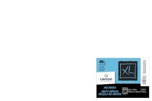 Canson - 100516254 XL Mixed Media Paper, 98 lb, 12 x 18 Inches, 100 Sheets, White - 1435468