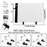 Ratukall 183PCS A4 Diamond Painting Light Pad Kit, Light Board for Diamond Painting Accessories, Tracing Light Box with 5D Painting Tools Set for Full Drill & Partial Drill Art