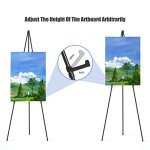 Easel Stand for Display, Aredy 63" Portable Painting Easel, Lightweight Metal Easels for Painting Canvas, Wedding Sign (2 Pack)