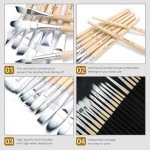 Artecho 32 PCS Paint Brushes for Acrylic Painting, Acrylic Paint Brushes for Oil, Watercolor, Acrylic, Gouache and Canvas Painting